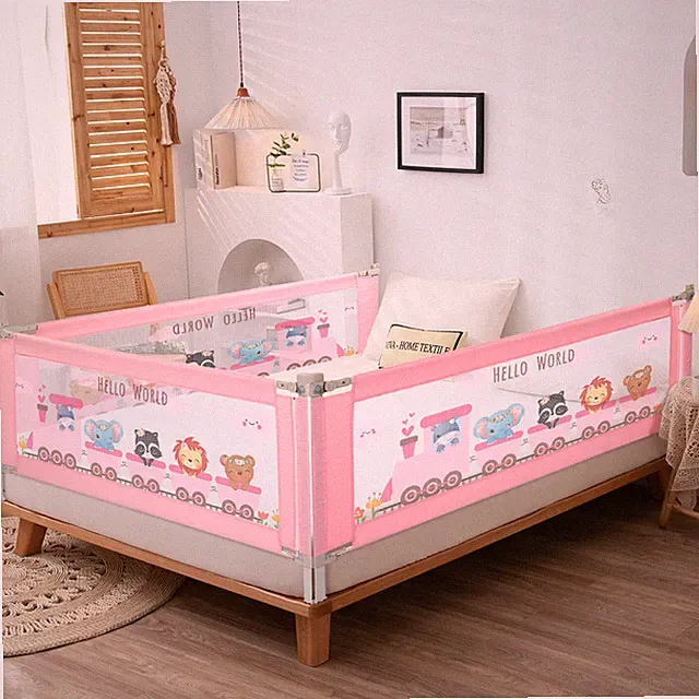 63 inch Extra Long Baby Bed Rail Toddlers Bed Guard Rail for Kids Girl Protector