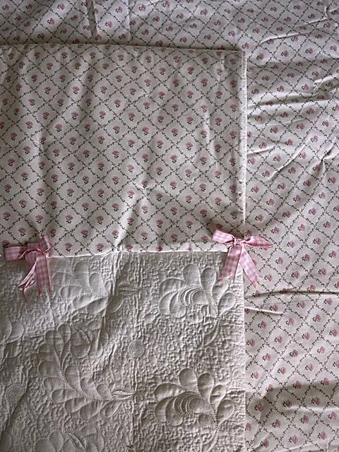 Laura Ashley Quilt “Kate Coral Pink” Coverlet For Girls Bed 64” X 62”