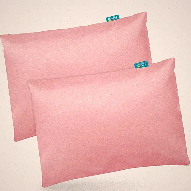 Soft Satin Kids Pillowcases Toddler Pillowcase for Hair and Skin 2 Pack 13"x18"
