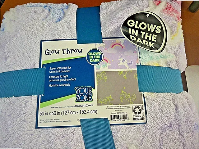 Unicorn Glow in The Dark Blanket Unicorns Gifts for Girls 60"x50"